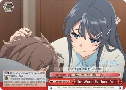The World Without You, Rascal Does Not Dream of Bunny Girl Senpai SBY/W64-E073 CR
