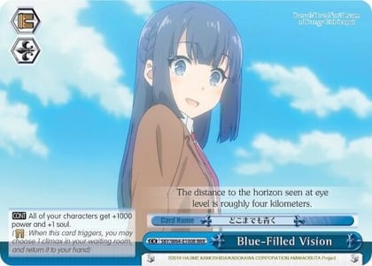 Blue-Filled Vision (RRR), Rascal Does Not Dream of Bunny Girl Senpai SBY/W64-E100R RRR