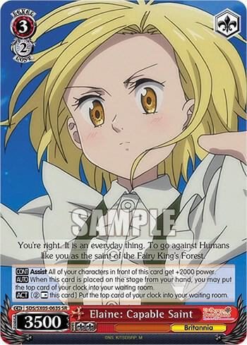 Elaine: Capable Saint (SR), The Seven Deadly Sins: Revival of The Commandments SDS/SX05-063S SR