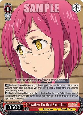 Gowther: The Goat Sin of Lust, The Seven Deadly Sins: Revival of The Commandments SDS/SX05-068 U