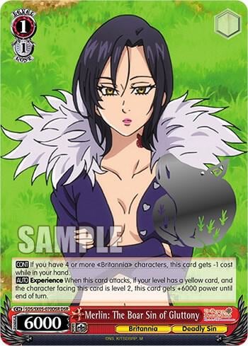 Merlin: The Boar Sin of Gluttony (DSR), The Seven Deadly Sins: Revival of The Commandments SDS/SX05-070DSR DSR