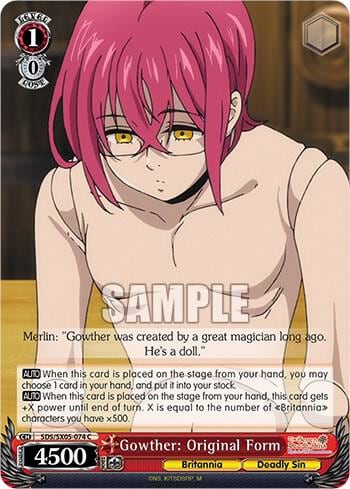 Gowther: Original Form, The Seven Deadly Sins: Revival of The Commandments SDS/SX05-074 C