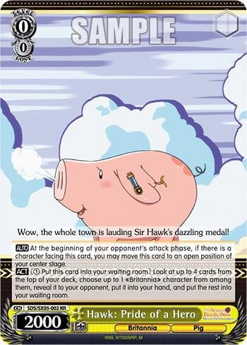 Hawk: Pride of a Hero, The Seven Deadly Sins: Revival of The Commandments SDS/SX05-002 RR