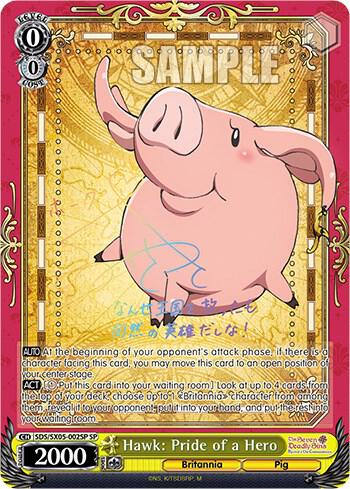 Hawk: Pride of a Hero (SP), The Seven Deadly Sins: Revival of The Commandments SDS/SX05-002SP SP