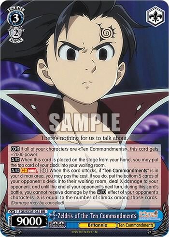 Zeldris of the Ten Commandments, The Seven Deadly Sins: Revival of The Commandments SDS/SX05-081 RR