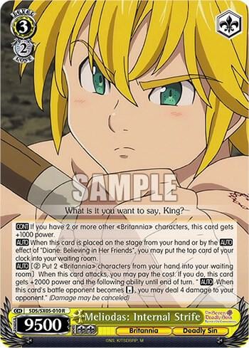 Meliodas: Internal Strife, The Seven Deadly Sins: Revival of The Commandments SDS/SX05-010 R