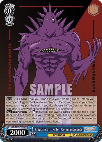 Fraudrin of the Ten Commandments (SR), The Seven Deadly Sins: Revival of The Commandments SDS/SX05-089S SR