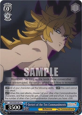 Derieri of the Ten Commandments, The Seven Deadly Sins: Revival of The Commandments SDS/SX05-091 U