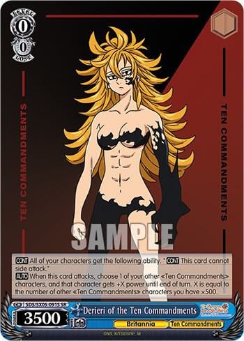 Derieri of the Ten Commandments (SR), The Seven Deadly Sins: Revival of The Commandments SDS/SX05-091S SR