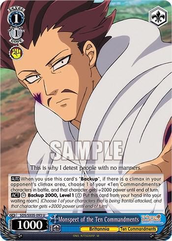 Monspeet of the Ten Commandments, The Seven Deadly Sins: Revival of The Commandments SDS/SX05-093 U