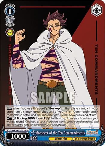 Monspeet of the Ten Commandments (SR), The Seven Deadly Sins: Revival of The Commandments SDS/SX05-093S SR