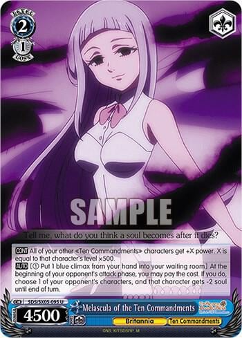 Melascula of the Ten Commandments, The Seven Deadly Sins: Revival of The Commandments SDS/SX05-095 U
