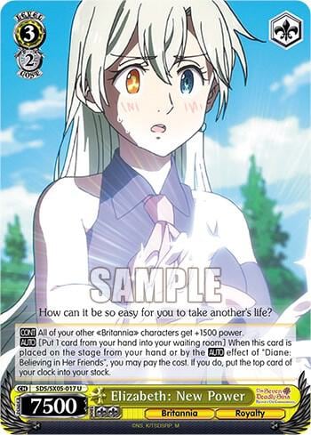 Elizabeth: New Power, The Seven Deadly Sins: Revival of The Commandments SDS/SX05-017 U