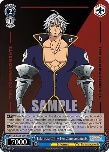 Estarossa of the Ten Commandments (SR), The Seven Deadly Sins: Revival of The Commandments SDS/SX05-096S SR
