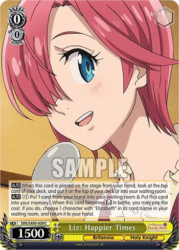 Liz: Happier Times, The Seven Deadly Sins: Revival of The Commandments SDS/SX05-020 C