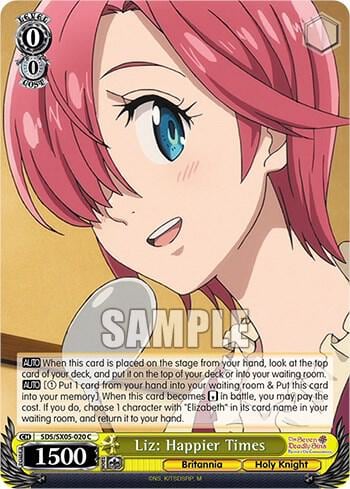 Liz: Happier Times, The Seven Deadly Sins: Revival of The Commandments SDS/SX05-020 C