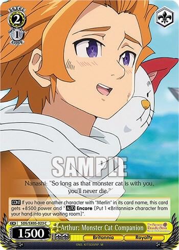 Arthur: Monster Cat Companion, The Seven Deadly Sins: Revival of The Commandments SDS/SX05-023 C