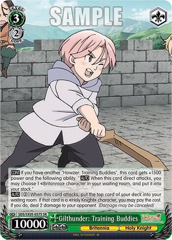 Gilthunder: Training Buddies (SR), The Seven Deadly Sins: Revival of The Commandments SDS/SX05-037S SR
