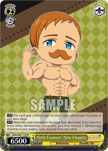 Petit Escanor: New Chapter, The Seven Deadly Sins: Revival of The Commandments SDS/SX05-113 PR