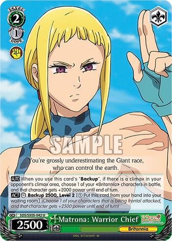 Matrona: Warrior Chief, The Seven Deadly Sins: Revival of The Commandments SDS/SX05-042 U