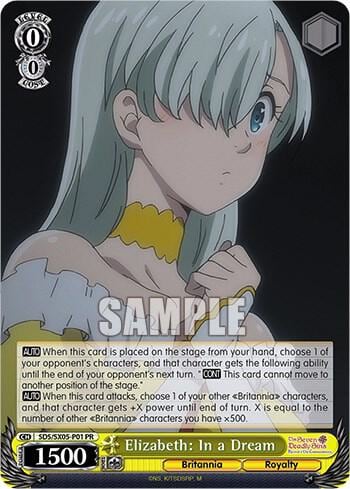 Elizabeth: In a Dream, The Seven Deadly Sins: Revival of The Commandments SDS/SX05-P01 PR