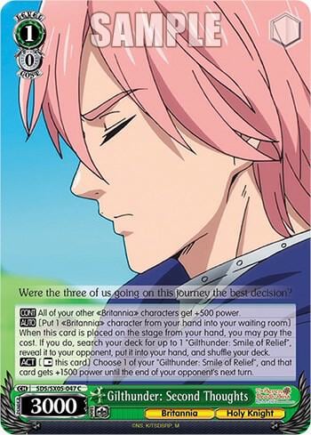 Gilthunder: Second Thoughts, The Seven Deadly Sins: Revival of The Commandments SDS/SX05-047 C