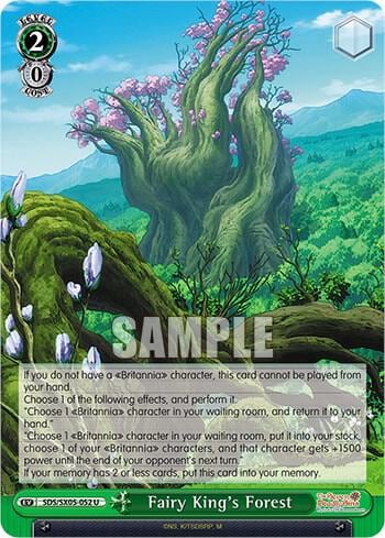 Fairy King's Forest, The Seven Deadly Sins: Revival of The Commandments SDS/SX05-052 U