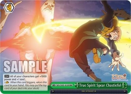 True Spirit Spear Chastiefol (RRR), The Seven Deadly Sins: Revival of The Commandments SDS/SX05-053R RRR