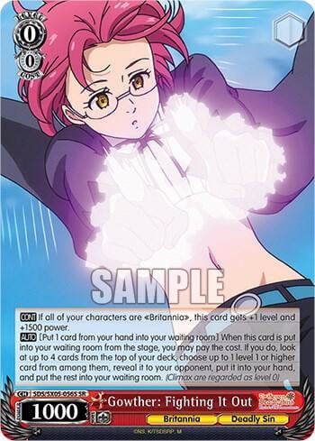 Gowther: Fighting It Out (SR), The Seven Deadly Sins: Revival of The Commandments SDS/SX05-056S SR
