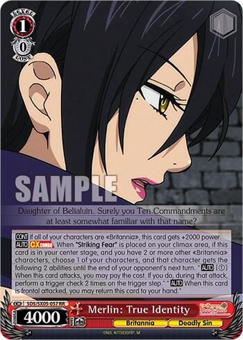 Merlin: True Identity, The Seven Deadly Sins: Revival of The Commandments SDS/SX05-057 RR