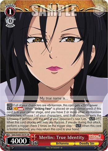 Merlin: True Identity (SR), The Seven Deadly Sins: Revival of The Commandments SDS/SX05-057S SR