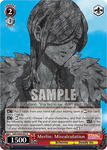 Merlin: Miscalculation, The Seven Deadly Sins: Revival of The Commandments SDS/SX05-061 R