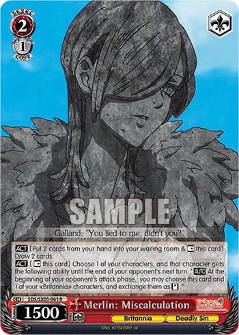 Merlin: Miscalculation, The Seven Deadly Sins: Revival of The Commandments SDS/SX05-061 R