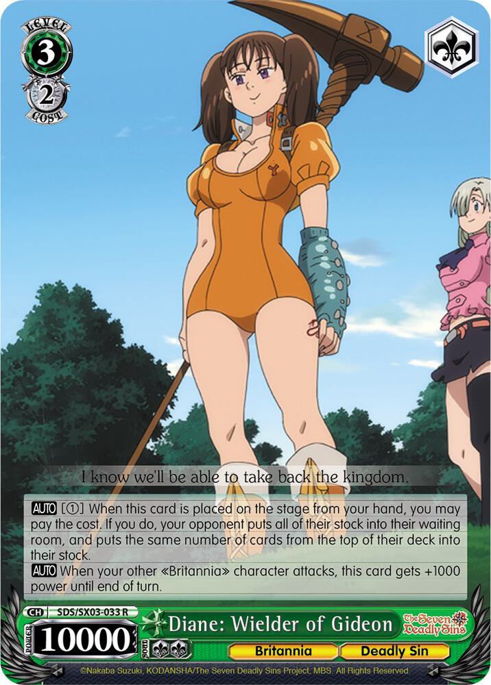 Diane: Wielder of Gideon, The Seven Deadly Sins SDS/SX03-033 R