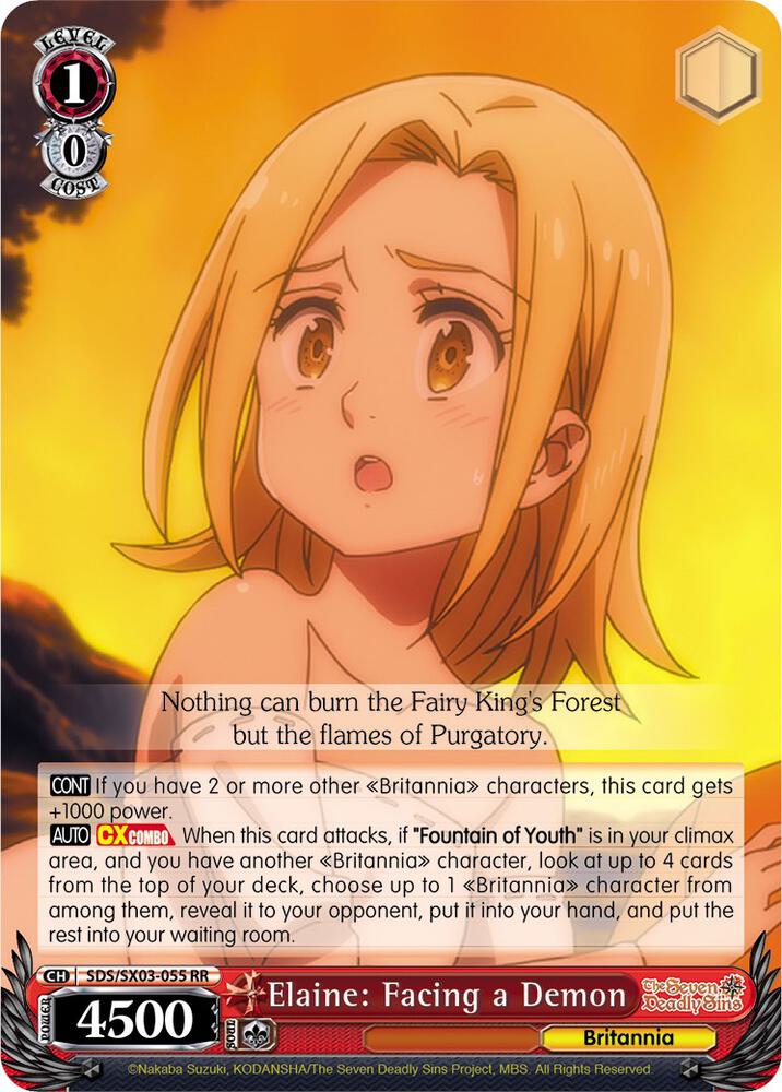 Elaine: Facing a Demon, The Seven Deadly Sins SDS/SX03-055 RR