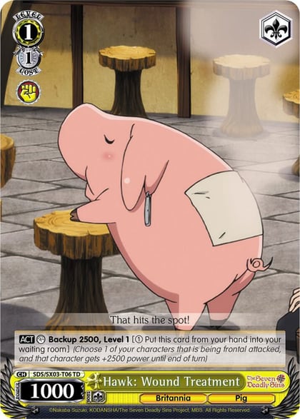 Hawk: Wound Treatment, The Seven Deadly Sins SDS/SX03-T06 TD