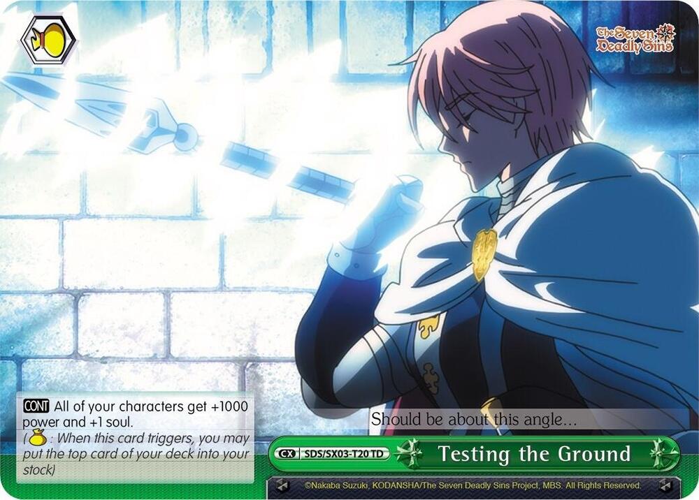 Testing the Ground, The Seven Deadly Sins SDS/SX03-T20 TD