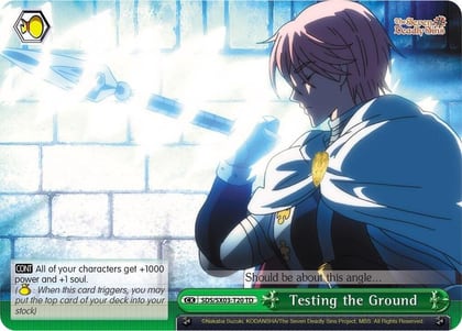 Testing the Ground, The Seven Deadly Sins SDS/SX03-T20 TD
