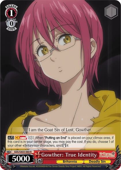 Gowther: True Identity, The Seven Deadly Sins SDS/SX03-060 R