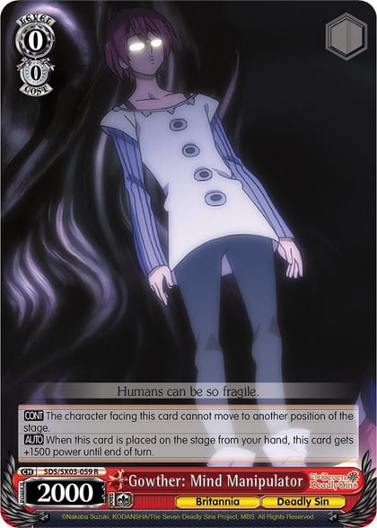 Gowther: Mind Manipulator, The Seven Deadly Sins SDS/SX03-059 R