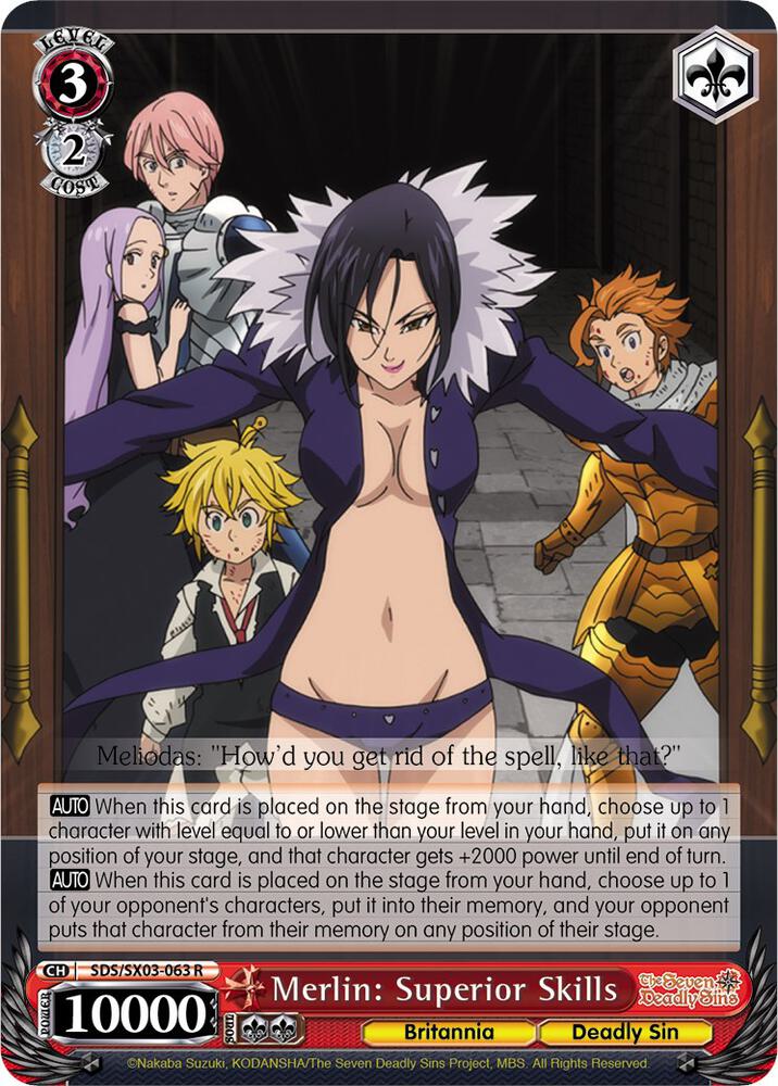 Merlin: Superior Skills, The Seven Deadly Sins SDS/SX03-063 R