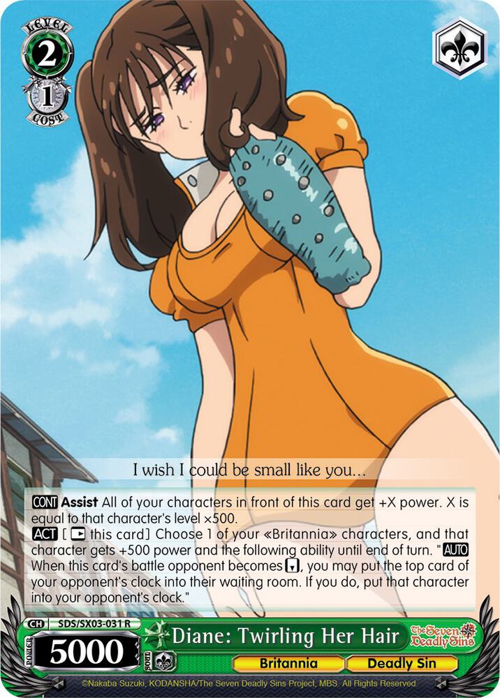 Diane: Twirling Her Hair, The Seven Deadly Sins SDS/SX03-031 R