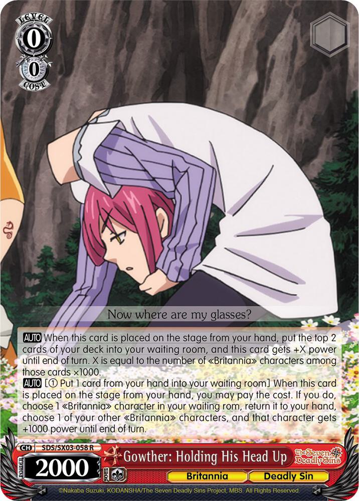 Gowther: Holding His Head Up, The Seven Deadly Sins SDS/SX03-058 R