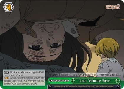Last Minute Save (RRR), The Seven Deadly Sins SDS/SX03-050R RRR