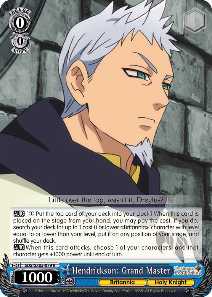 Hendrickson: Grand Master, The Seven Deadly Sins SDS/SX03-079 R