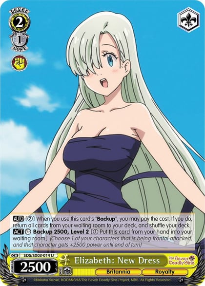 Elizabeth: New Dress, The Seven Deadly Sins SDS/SX03-014 U
