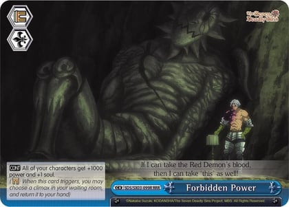 Forbidden Power (RRR), The Seven Deadly Sins SDS/SX03-099R RRR