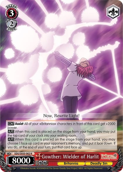 Gowther: Wielder of Harlit, The Seven Deadly Sins SDS/SX03-062 R