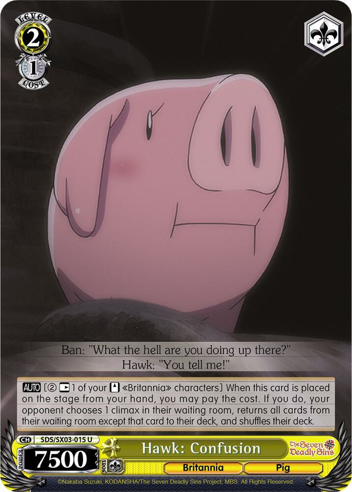 Hawk: Confusion, The Seven Deadly Sins SDS/SX03-015 U