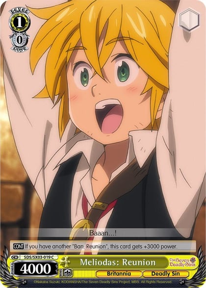 Meliodas: Reunion, The Seven Deadly Sins SDS/SX03-019 C